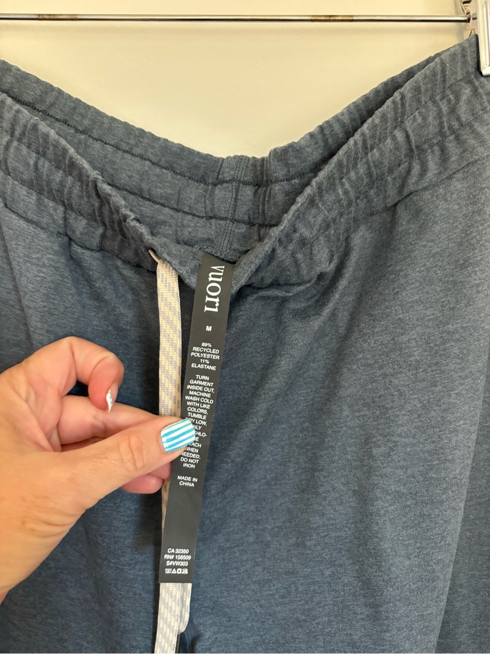 Vuori Performance Joggers Womens Heather Blue Athletic Lounge Pants Medium - Picture 4 of 6